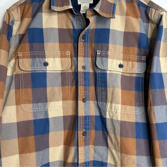L.L. Bean Men’s Lined Flannel Shirt Shacket Size Medium - Picture 2 of 10